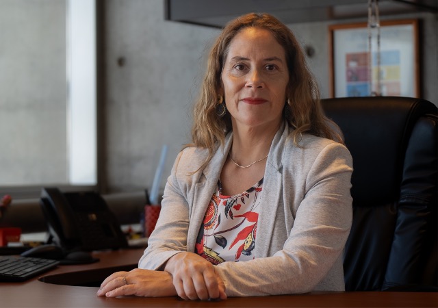 La Defensora Regional Metropolitana Norte, Daniela B&aacute;ez Aguirre.