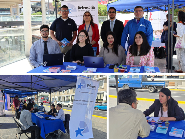 Los equipos de defensa p&uacute;blica trabajando en terreno en distintos sectores de Iquique.