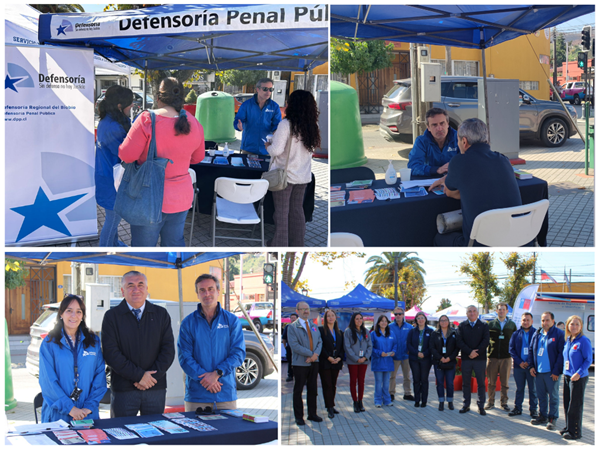 Distintas instancias de la jornada y la visita del seremi de Justicia quien se sumo a la atenci&oacute;n de p&uacute;blico.   