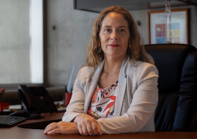 La Defensora Regional Metropolitana Norte, Daniela B&aacute;ez Aguirre. 