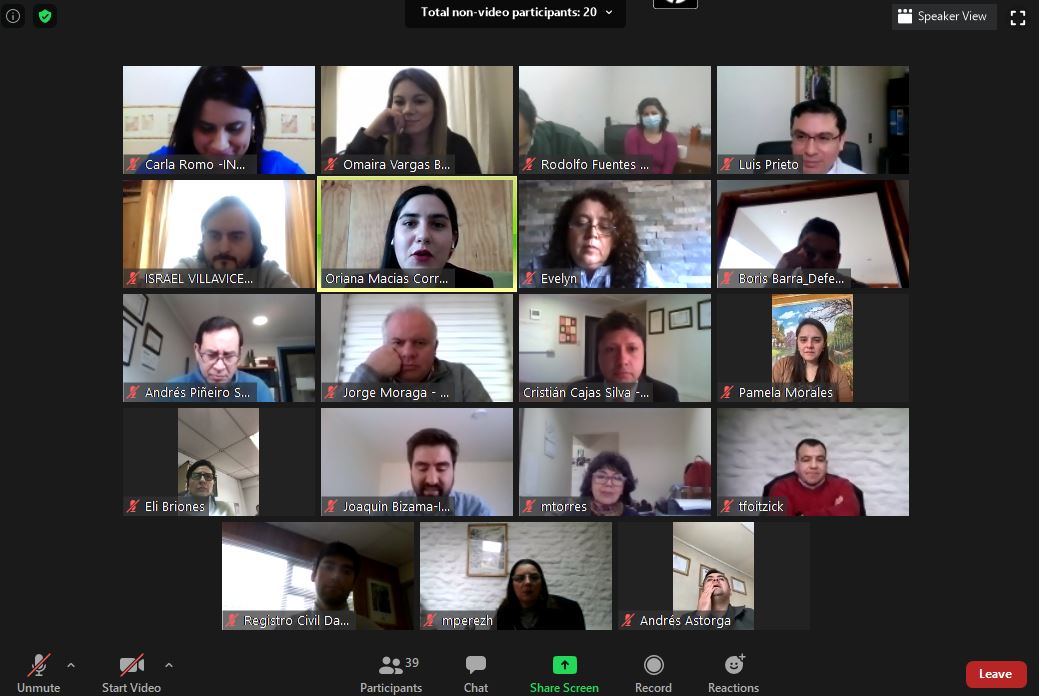 La defensora p&uacute;blica Oriana Mac&iacute;as expuso en la jornada de cierre del taller de g&eacute;nero y derechos humanos.