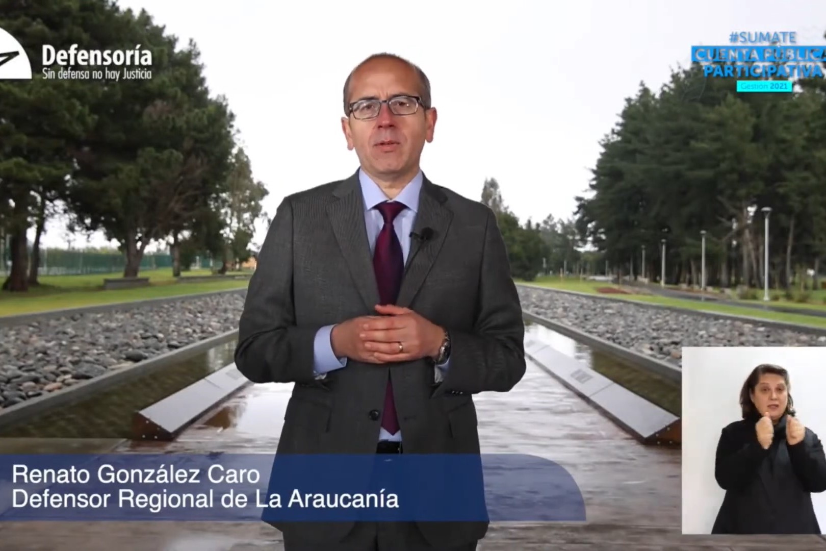 El Memorial de los Derechos Humanos, ubicado en el Parque Urbano Isla Caut&iacute;n, en Temuco, fue el lugar elegido para entregar el balance anual 2021.