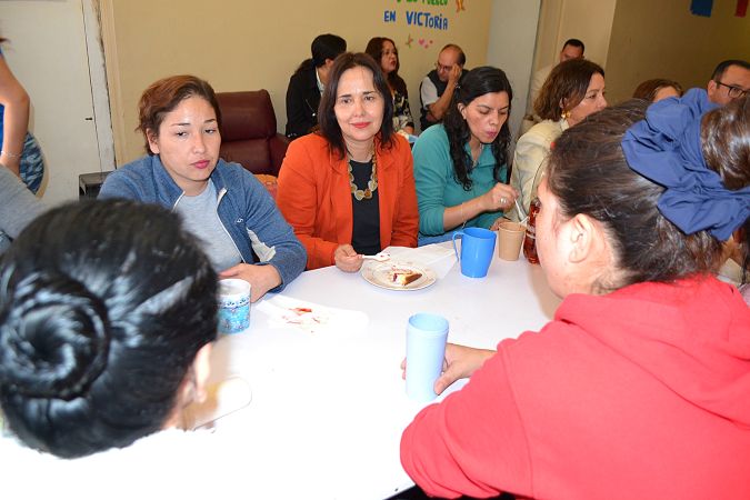 Las directivas regionales de Coquimbo en la secci&oacute;n femenina de la c&aacute;rcel de Ovalle.