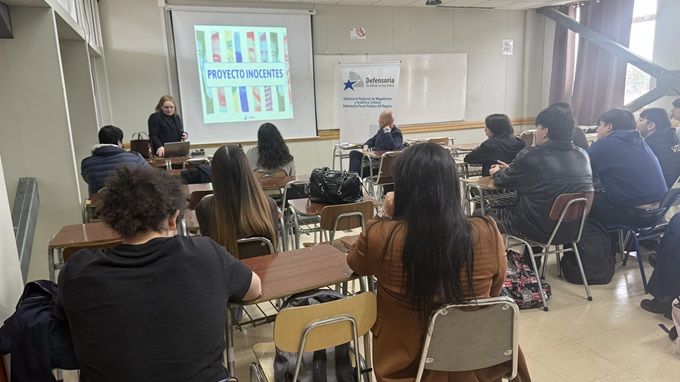 Durante la exposici&oacute;n se dio conocer el caso de un joven de Punta Arenas que estuvo preso por un crimen que nunca cometi&oacute;.