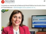 Entrevista a Defensora Regional en diario La Region